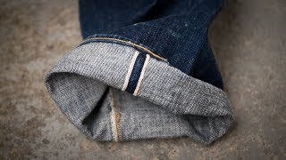 How To CUFF your RAW SELVEDGE DENIM JEANS [upl. by Mullen]