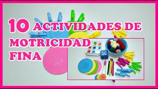 10 ACTIVIDADES DE PSICOMOTRICIDAD FINA DE 3 A 6 AÑOS [upl. by Fernyak100]