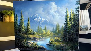 A Classic Mountain Painting in Oils  Paint with Kevin ® [upl. by Omora828]