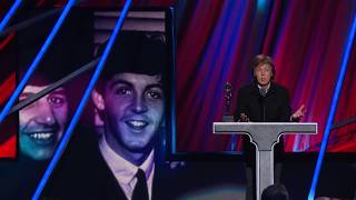 Paul McCartney Inducts Ringo Starr at the 2015 Rock amp Roll Hall of Fame Induction Ceremony [upl. by Harbird667]