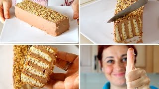 MATTONCINO DOLCE DI BENEDETTA Ricetta Facile Senza Cottura  Nutella Brick Cake Easy Recipe [upl. by Coulson648]