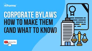 Corporate Bylaws  How to Make Them And What to Know [upl. by Josi993]