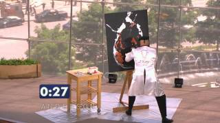 Speed Painter Takes Stage in Andersons Viewers Got Talent [upl. by Merwin676]