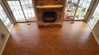 Cork Floating Floor Installation [upl. by Josey]