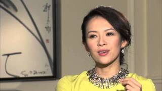 The Grandmaster Zhang Ziyi On Set Interview  ScreenSlam [upl. by Nortna36]