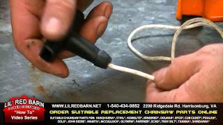 How to Replace the Pull Rope on a Stihl 021 023 025 Chainsaw [upl. by Naelopan]