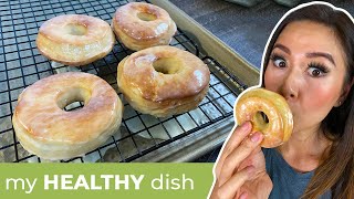 How to make Glazed Donuts in the Air Fryer  MyHeathyDish [upl. by Thier]