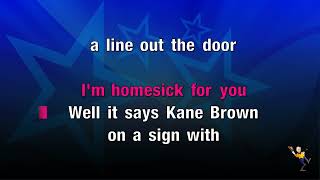 Homesick  Kane Brown KARAOKE [upl. by Alana]