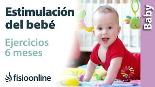 5 ejercicios para ESTIMULAR a mi BEBÉ de 6 MESES [upl. by Enahpad]