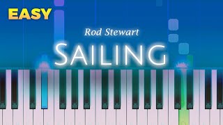 Rod Stewart  Sailing  EASY Piano TUTORIAL by Piano Fun Play [upl. by Nare]