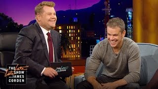 Boston Accent Lesson w Matt Damon [upl. by Esimorp]