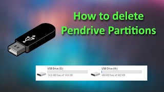 How to remove or delete multiple partition from USB drive [upl. by Kira]