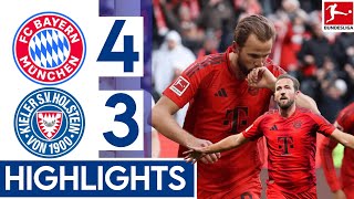 Bayern Munich vs Holstein Kiel 43 THRILLER  Bundesliga 202425 Highlights [upl. by Rus]