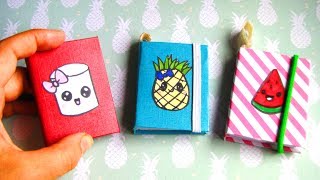 DIY MINI NOTEBOOKS  Makkelijke Kawaii Notitieboekjes How to [upl. by Lehpar]