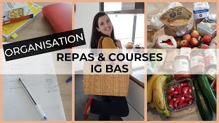 🛒 ORGANISATION DES COURSES ET REPAS IG BAS  Où je trouve mes recettes  Bons plans et Meal planning [upl. by Helbonnah]