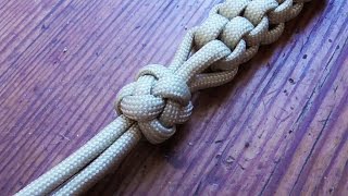 How To Tie A Four Strand Crown And Diamond Knot [upl. by Nicolai]