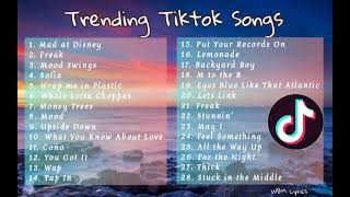 Tiktok Hits  Trending Tiktok Songs  WBM Lyrics [upl. by Eenal134]