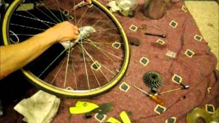 How To Overhaul The Hub Of A Rear Bike Wheel [upl. by Fawn]