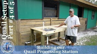 Quail Setup 4 of 5 Building our Quail Processing Station [upl. by Ardnayek406]