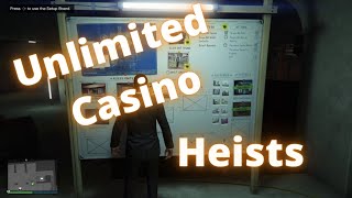 Unlimited Casino Heists How To Restart [upl. by Nylirehc]