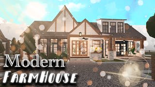 Bloxburg Speedbuild  Modern Farmhouse Ranch roblox [upl. by Anatol730]