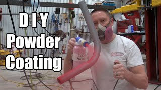 DIY Powder Coating  How to  Eastwood Co Kit Try Out [upl. by Winfield]