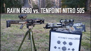 Ravin R500 vs Tenpoint Nitro 505 A Shootout Between the Fastest Crossbows in the World [upl. by Assirral]