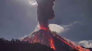 Reventador volcanic activity in realtime [upl. by Anaid]