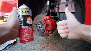 How To Paint Brake Callipers THE EASY WAY [upl. by Braden]