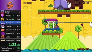 Nitrome Skywire 2 Any speedrun in 1713 [upl. by Nawud]