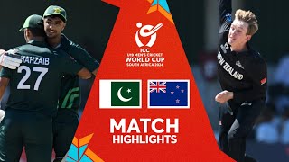 Pakistan v New Zealand  Match Highlights  U19 CWC 2024 [upl. by Eillas]