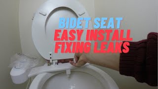 Bidet seat Easy installation Fixing Leaks amp Other Issues [upl. by Acirretal]