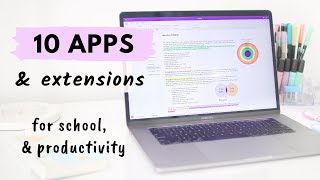 10 Apps amp Extensions for School amp Productivity all students need 🖥 [upl. by Hewes990]