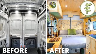 FULL DIY VAN BUILD from Start to Finish  Our Epic Van Life Conversion [upl. by Ahsert]