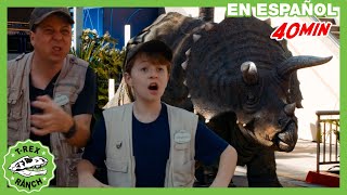 Parque de TRex  ¡Dinosaurios y Mundo Jurásico para niños con Indominus Rex [upl. by Sherrie444]