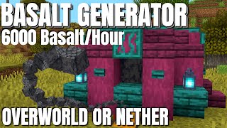 Minecraft 116 Survival Basalt Generator How to make a Basalt Generator in the Overworld 2020 [upl. by Booker]