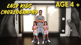 Easy Kids Choreography  Hip Hop Dance Tutorial AGES 4  MihranTV [upl. by Huxley]