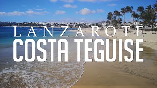 Costa Teguise Lanzarote Beach Town amp Nightlife  4k [upl. by Aital]