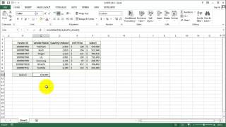 Excel 2013 Sumproduct and Hlookup Function [upl. by Assylem]