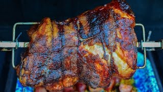 How To Rotisserie a Pork Shoulder [upl. by Bobker126]