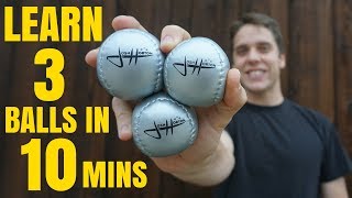 HOW TO JUGGLE 3 BALLS  Tutorial [upl. by Letsirc69]