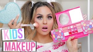 FULL FACE USING ONLY KIDS MAKEUP TUTORIAL [upl. by Mcdermott670]