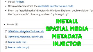 Install Spatial Media Metadata Injector [upl. by Bergmans]