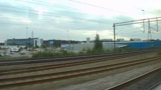 Arlanda Express Airport  Stockholm central station  アーランダ空港からストックホルム中央駅まで全部 [upl. by Eniaj]