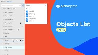 Planoplan PRO Objects list [upl. by O'Donoghue551]