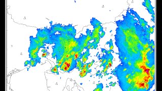 Radarska slika padavin nad Slovenijo 1 januar  30 junij 2016 [upl. by Nuahsal]