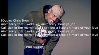 Chris Brown ft Usher amp Zayn  Back To Sleep Remix Lyrics [upl. by Guillema7]