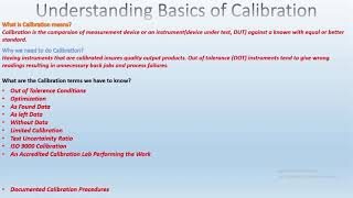 Understanding Basics of Calibration [upl. by Fabyola]