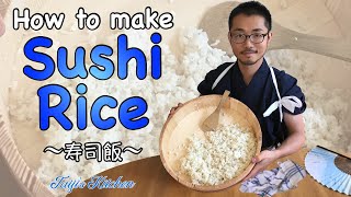 How to cook SUSHI RICE 🍣 〜寿司飯〜 easy Japanese home cooking recipe [upl. by Jerrome]