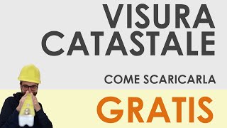 Visura catastale come scaricarla gratuitamente online [upl. by Kalikow]